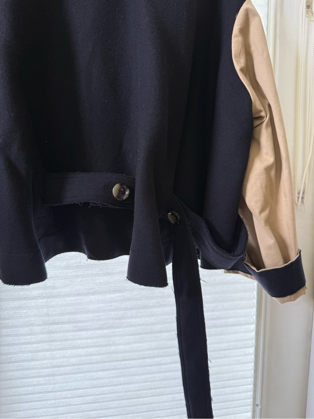 ZARA Tan Cropped Trench Jacket - Picture 6 of 6